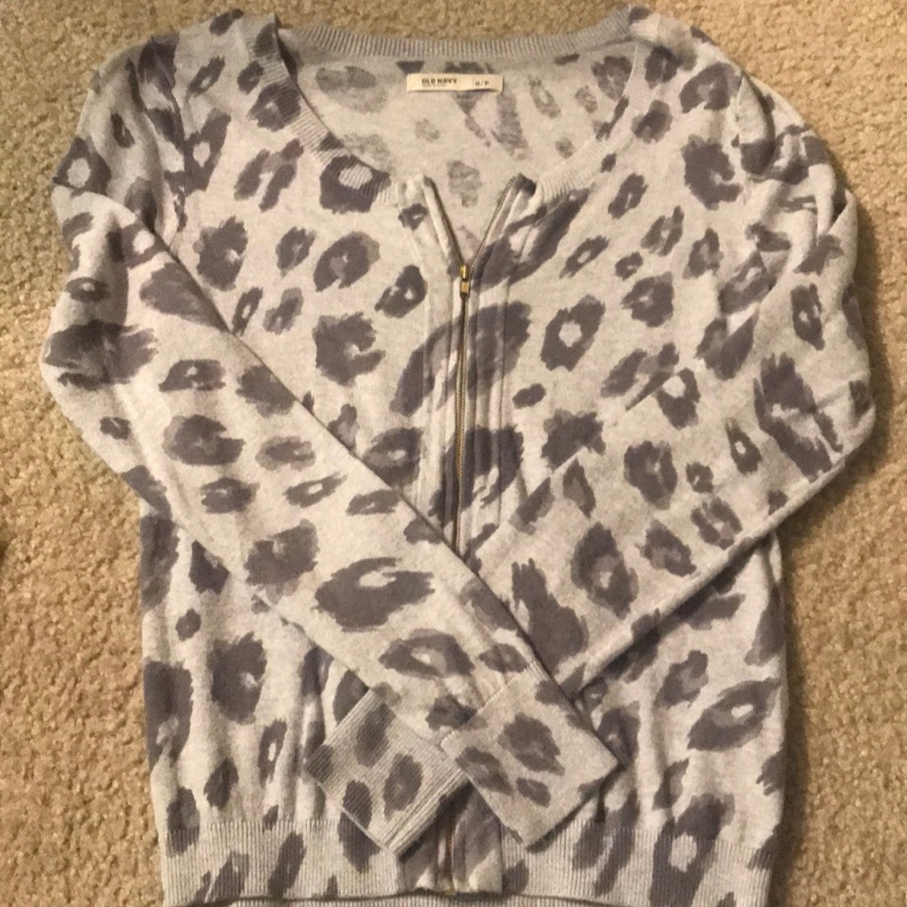 Old Navy leopard print cardigan